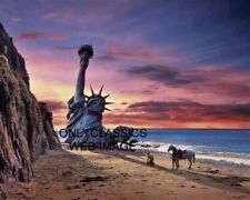 1968 PLANET OF THE APES CHARLTON HESTON BY STATUE OF LIBERTY 8X10 ICONIC PHOTO picture
