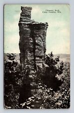 Camp Douglas WI-Wisconsin, Chimney Rock, Antique Vintage Souvenir Postcard picture