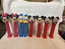 LOT of 8 Disney PEZ Mickey Mouse Minnie Donald Duck Dispensers. picture