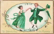 Irish Dancers Unsigned Clapsaddle St Patrick's Day Embossed Vintage Postcard picture