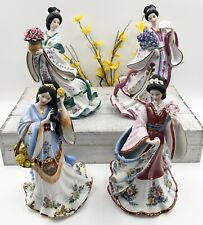 LENA LIU Danbury Mint MAIDEN Of IMPERIAL GARDENS Complete Set 4 Asian Princess picture