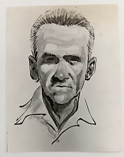 1980s Courtroom Artist Sketch Suspect Trail Crime Vintage Press Photo picture