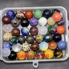 10pcs Wholesale Natural mixed Ball Quartz Crystal Sphere Reiki Healing Gem 15mm+ picture