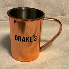 Copper & Stainless Steel Mug w/ Handle, Drake’s Logo, Hot/Cold, 1 Count picture