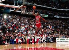 Michael Jordan Slam Dunk Champion  5X7 Glossy Color Photo Postcard  picture