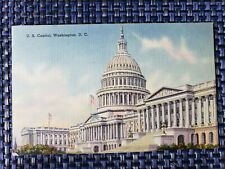 1942 US Capitol Building Washington DC Linen Postcard picture