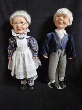 Ashley Bell old man and old lady porcelain dolls picture