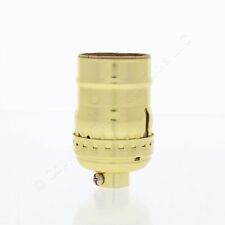 Leviton Light Socket Lampholder Short Electrolier Gold 1/8 IPS Keyless 9347-L00 picture