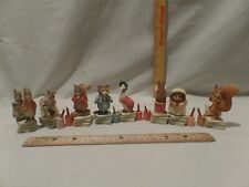 VINTAGE 1995-1996 *THE WORLD OF BEATRIX POTTER* LOT OF 8 RESIN FIGURINES-ENESCO picture