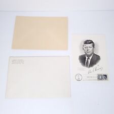 John F Kennedy Artcraft Engraved Memorial Portrait Card FIRST DAY Issue 1964 picture