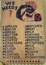 Vinegar Antique Americana Primitive Grocery Peg Board picture