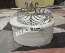 New Daughter of Isis Crown in silver tone with all white Rhinestones, DOI CROWN picture