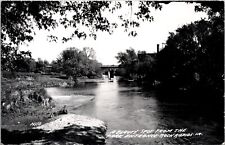 RPPC Rock Rapids,IA A Beauty Spot From the Park Entrance Lyon County Iowa T34 picture