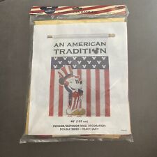 VINTAGE DISNEY AMERICANA MICKEY BANNER An American Tradition NEW picture