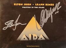 RARE SIGNED Elton John & LeAnn Rimes Matted Autographed AIDA CD Insert CD w COA  picture