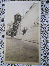  Photo Photograh Bin w Snow Probably Idaho Ida Id Original Antique Sepia picture
