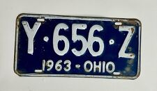 1963 Ohio License Plate Y656Z picture