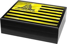 Humidor Supreme 'Don't Tread On Me' Flag Design Traveler 20 Series picture