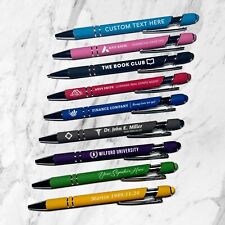 Personalize Design Custom Laser Engraved Pens with Stylus | 12 pcs Set picture