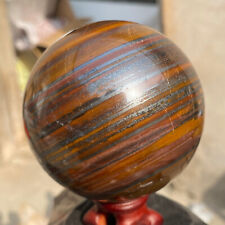 790g Rare Color Natural Tiger Eye Stone sphere Quartz Crystal Ball Reiki Healing picture