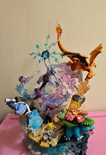 In Stock Crescent-Studio Mewtwo Charizard Blastoise Resin Painted LED Statue picture