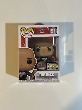 🔥ON SALE-Funko POP WWE 25th Anniversary The Rock #91 EE Exclusive Vinyl Figure picture