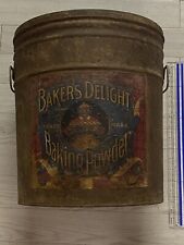 VTG African American Black Advertising Large Baking Soda Tin Can RARE 14x12” picture