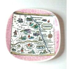Tyneside England Historic Map Trinket Jewelry Tray Britannia Designs picture