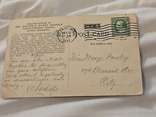 Nichols Expert School Postcard with Green Jefferson one cent stamp from 1911 picture