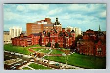 Baltimore MD- Maryland, The Johns Hopkins Hospital, Aerial, Chrome Postcard picture