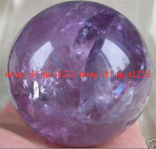 NATURAL Guardian RAINBOW AMETHYST QUARTZ CRYSTAL SPHERE BALL 40/50/60/70MM+STAND picture