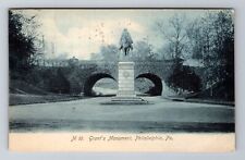 Philadelphia PA-Pennsylvania, Grant's Monument, Antique Vintage Postcard picture