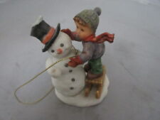 Goebel MJ Hummel Figurine - Christmas Ornament - Making New Friends -3 3/4