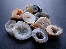 Oco Geodes 1/4 Lb Lot Natural Polished Agate Crystals Druzy Geode Halves picture