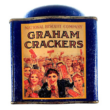 Vintage Rare Bristol Ware Tin National Biscuit Co. Graham Crackers 4