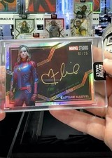 2026 Topps Marvel Vault CAPTAIN MARVEL BRIE LARSON LACED IN GOLD AUTO # 01/25 picture