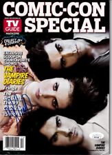 Nina Dobrev autographed signed Vampire Diaries 2011 SDCC TV Guide magazine (JSA) picture