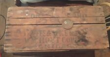 Antique Fort Dearborn Coffee and Ice Mills WM Hoyt Company Chicago Wooden Crate picture