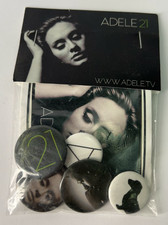 Adele 21 pin and stickers set NEW COLLECTABLE ITEM OFFICIAL MERCHANDISE picture