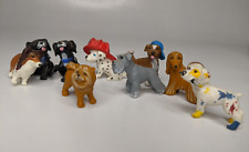 LOT of 9 Topps 1997 Toy Dogs Schnauzer, Collie, Chow Chow, Dalmatian.. 1.5” Tall picture
