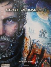 Lost Planet 3 video game 2013 CAPCOM 30th Anniversary promo 2 sided 18x24 poster picture