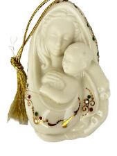 Lenox Madonna and Child Christmas Ornament Ivory 2005 Porcelain Religious picture