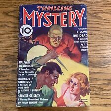 RARE May 1936 THRILLING MYSTERY PULP Classic Cover FN picture