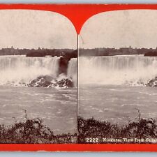 c1870s Niagara Falls from Canada Side Real Photo Sharp Stereoview C.H Graves V40 picture