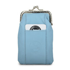 Cigarette Leather Case [Blue] w/ Lighter Pouch & Clip Top Regular and 100's picture