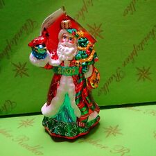 Christopher Radko Shimmering Santa Glass Ornament picture