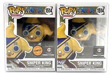 Funko Pop One Piece Sniper King CHASE & Common #1514 Chalice Collectibles picture