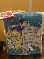 Disney Vtg Snow White and the Seven Dwarfs Wiz Too Locker Backpack Mint NWT picture