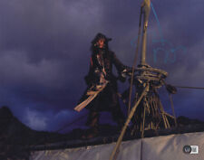 JOHNNY DEPP SIGNED 'PIRATES OF THE CARIBBEAN' 11X14 PHOTO AUTOGRAPH BECKETT picture