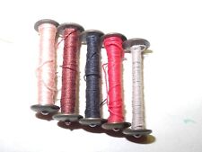 VINTAGE SINGER SEWING MACHINE LOT OF 5 BULLET SHUTTLE BOBBINS, NICE CONDITION picture